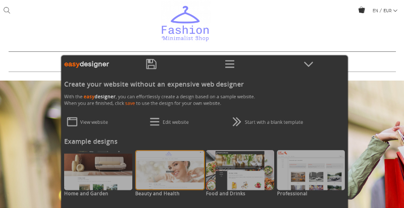 Снимок экрана Easy Designer